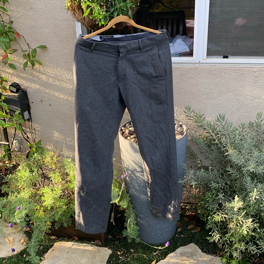 Gray wool pants Banana Republic